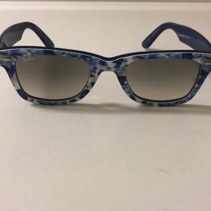 Blue Floral Wayfarer Ray-Ban